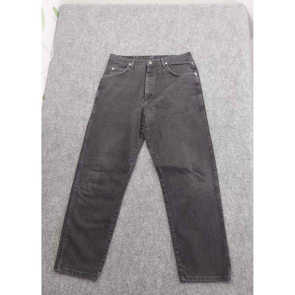 Wrangler jeans men 34x30 Black Denim Straight Denim work Tag size 36x32